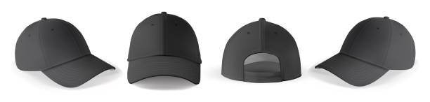 zestaw makiet czapki - baseball cap cap vector symbol stock illustrations
