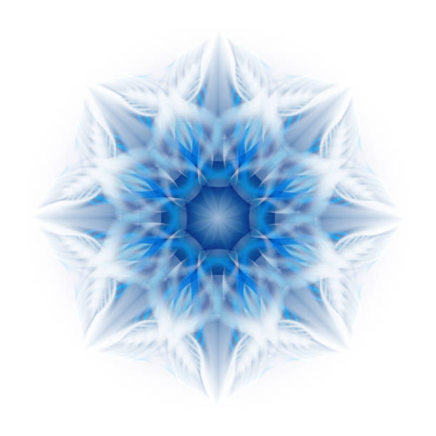 istock Beautiful abstract flower on a white background. soft transitions of color and shape. 1257454981