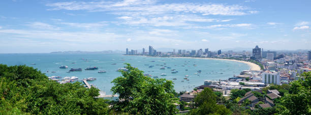 istock Panoramic view of Pattaya viewpoint from Pratumnak Hill. 1257455706