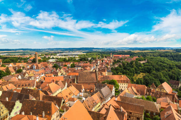 istock Panoramic view of Rothenburg 1257460785