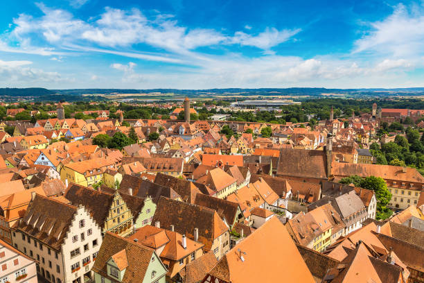 istock Panoramic view of Rothenburg 1257460817