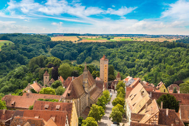 istock Panoramic view of Rothenburg 1257460856