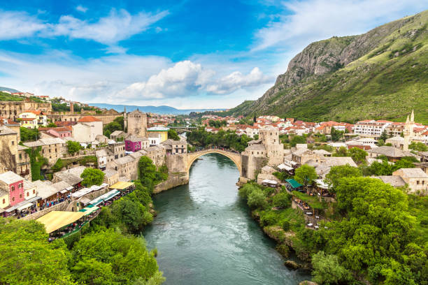 istock The Old Bridge in Mostar 1257463634