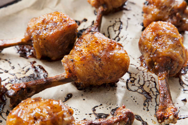 istock Baked Honey Garlic Lollipop Chicken Wings 1257465672