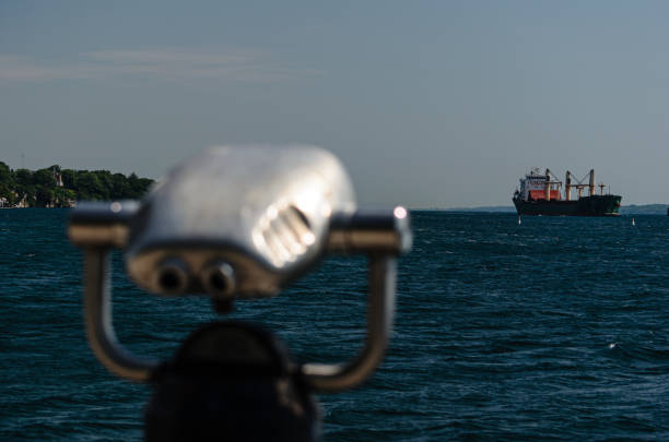 Coin operated binoculars and View Landscape