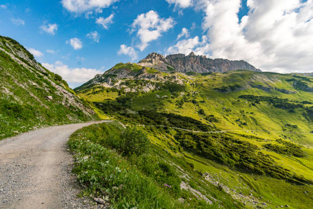 istock Fantastic hike in the Lechquellen Mountains in Vorarlberg Austria 1257469459