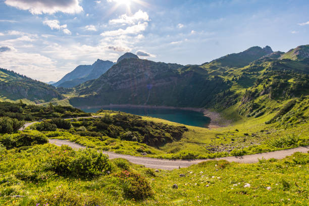 istock Fantastic hike in the Lechquellen Mountains in Vorarlberg Austria 1257470182