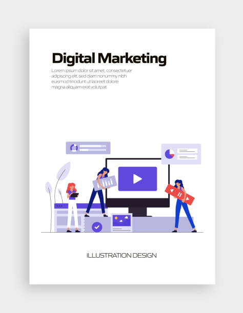 istock Digital Marketing Concept Vector Illustration for Website Banner, Advertisement and Marketing Material, Online Advertising, Business Presentation etc. 1257472301