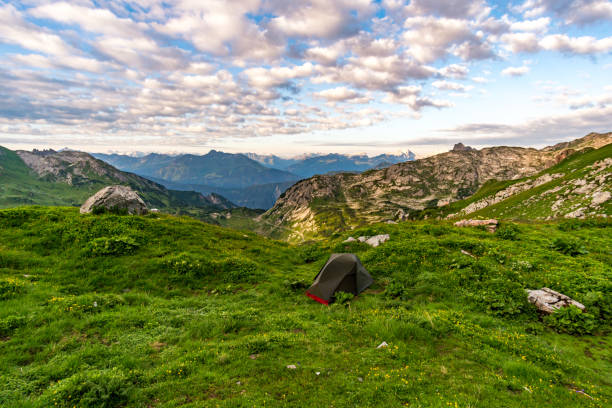 istock Fantastic hike in the Lechquellen Mountains in Vorarlberg Austria 1257473211