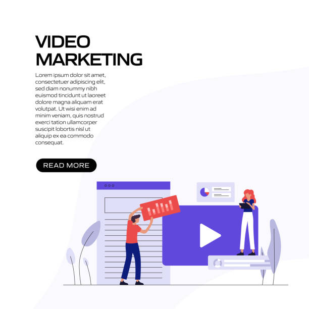 istock Video Marketing Concept Vector Illustration for Website Banner, Advertisement and Marketing Material, Online Advertising, Business Presentation etc. 1257478199