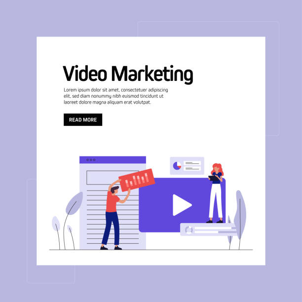 istock Video Marketing Concept Vector Illustration for Website Banner, Advertisement and Marketing Material, Online Advertising, Business Presentation etc. 1257478226
