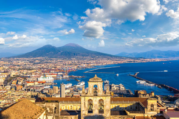 istock Napoli  and mount Vesuvius in  Italy 1257489637
