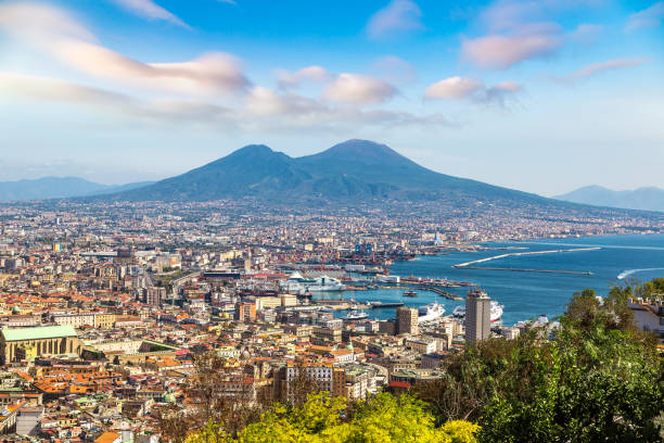 istock Napoli  and mount Vesuvius in  Italy 1257489661