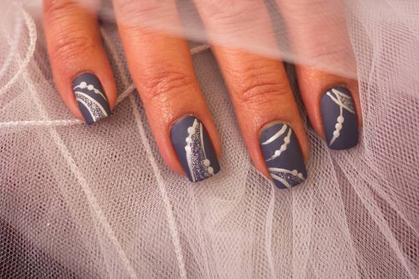 istock Polka Dots Nail Art Design 1257490503