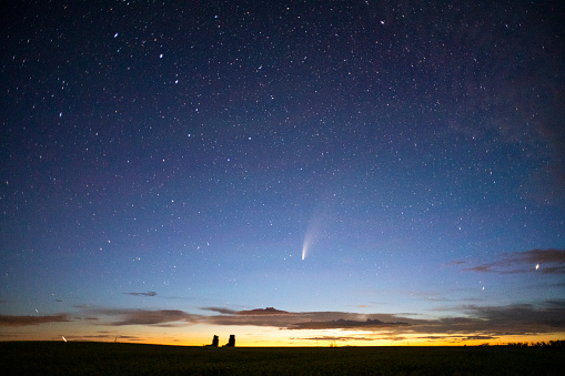 C/2020 F3 (NEOWISE) on north Saskatchewan, Canada.