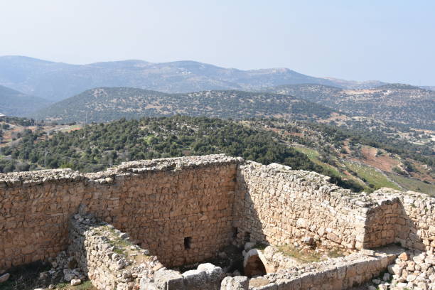 istock Panoramic View of Northern Jordan from Ajloun Castle 1257498546