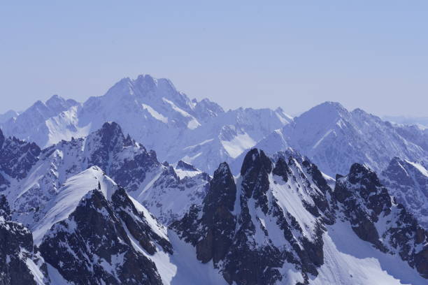 istock Landscape of mountains in Alps 1257505985