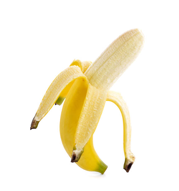 istock Banana isolated on white background 1257516404
