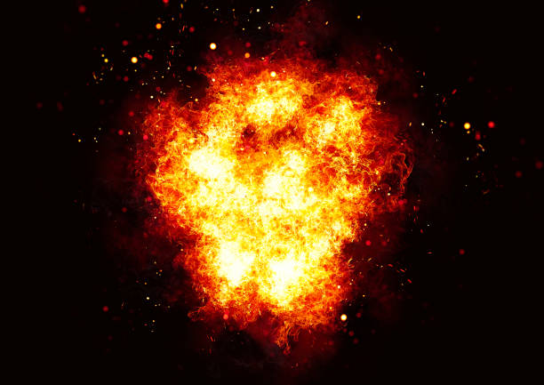 istock 3D illustration of a fireball 1257518635