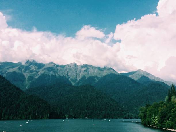 istock Rocky mountains landscape,background and texture,nature background 1257519725