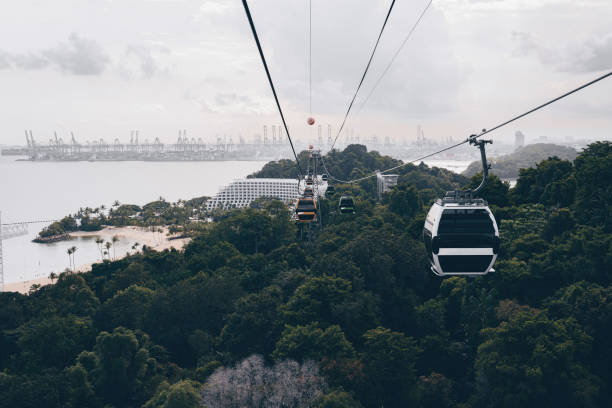 istock Cableway trip in Sentosa Island, Singapore 1257524483