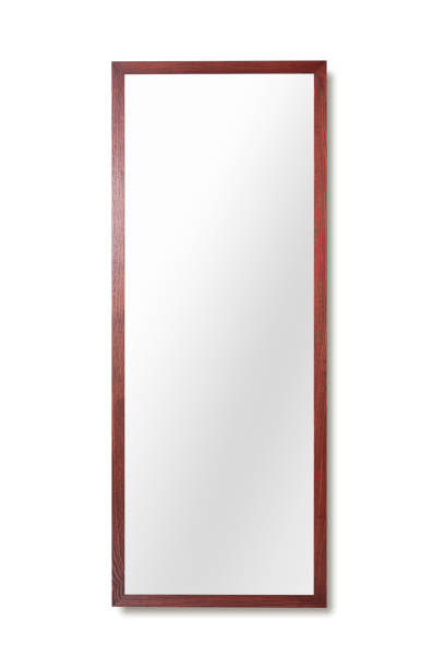 full-length mirror full-length mirror with clipping path. mirror object stock pictures, royalty-free photos & images