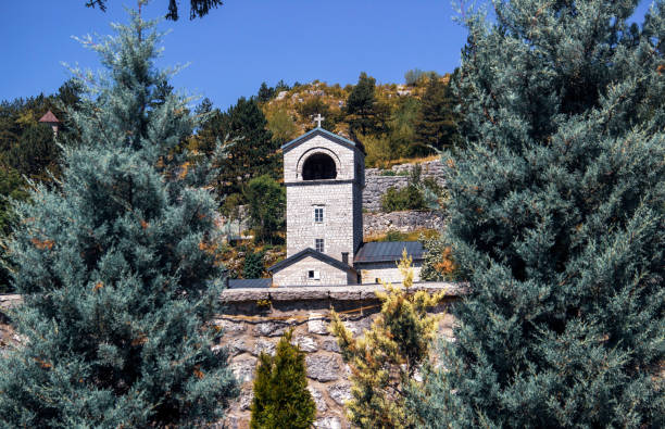 Montenegro, Cetinje, Jul 14. 2017: View of the Cetinje Monastery (Cetinjski Manastir).