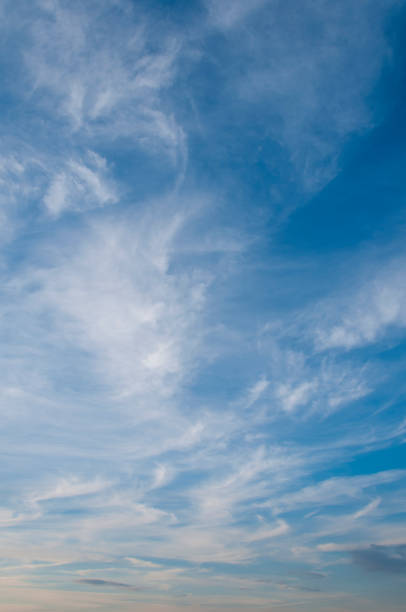 istock Strong wind tousles delicate cirrus clouds and creates unusual shapes 1257527867