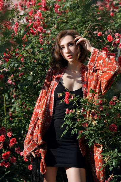 istock Young pretty female fashion mode 1257530820