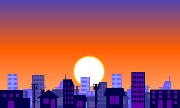 istock Anime touch. Background illustration of cityscape made in vector 1257531834