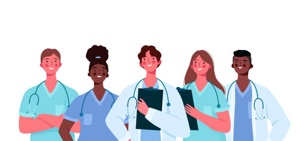 Set Of Doctors Characters Medical Team Concept In Vector Illustration  Design Medical Staff Doctor Nurse Therapist Surgeon Professional Hospital  Workers Group Of Medics Stock Illustration - Download Image Now - iStock