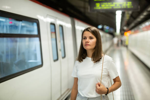 istock Woman on subway station 1257537615