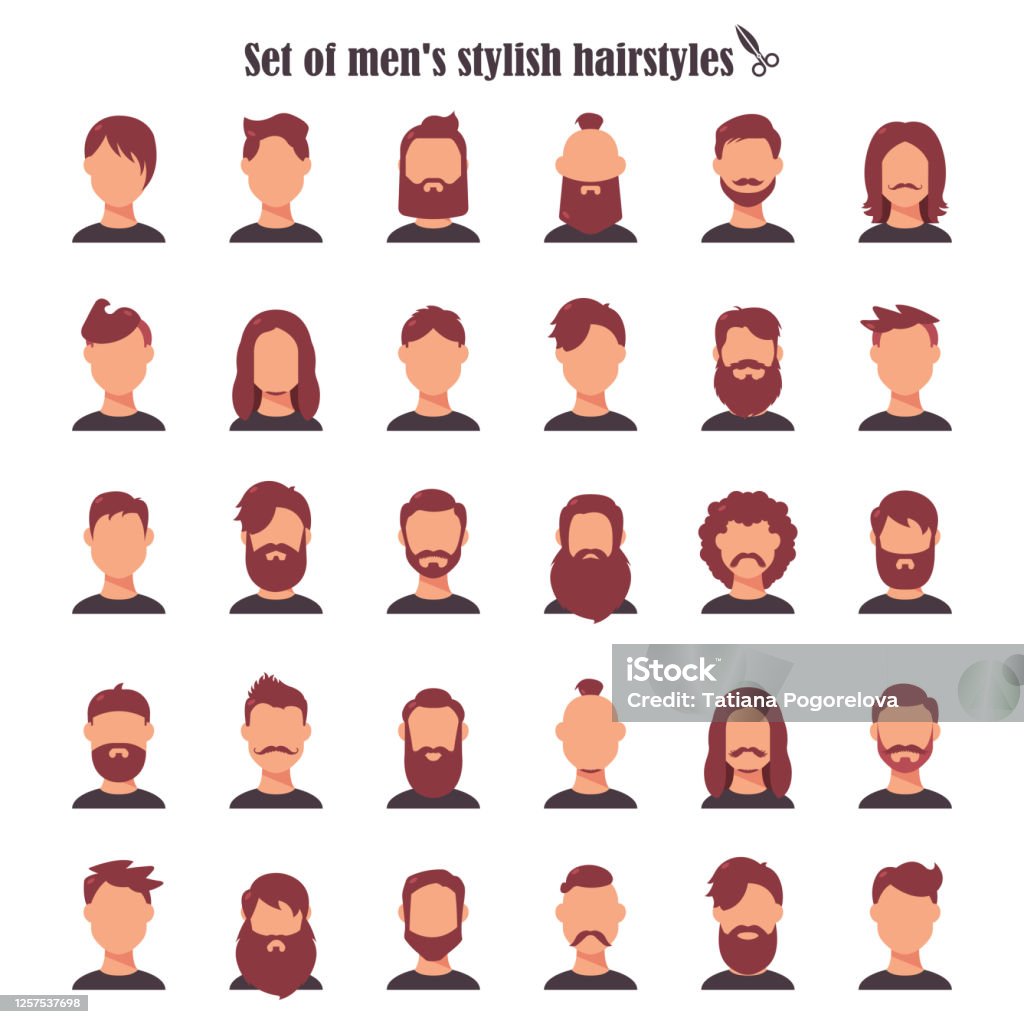 Retro Hairstyle Men Male Retro Hair Mohawk Hair Hairstyles Dating Rock Hairdo Skinhead The Classic And Trendy Salon Hairstyles For Haircut Icon Vector On Set Isolated On White Background Stock Illustration - Retro Hairstyle Men Male Retro Hair Mohawk Hair Hairstyles Dating Rock Hairdo Skinhead The Classic And Trendy Salon Hairstyles For Haircut Icon Vector On Set Isolated On White Background Stock Illustration -