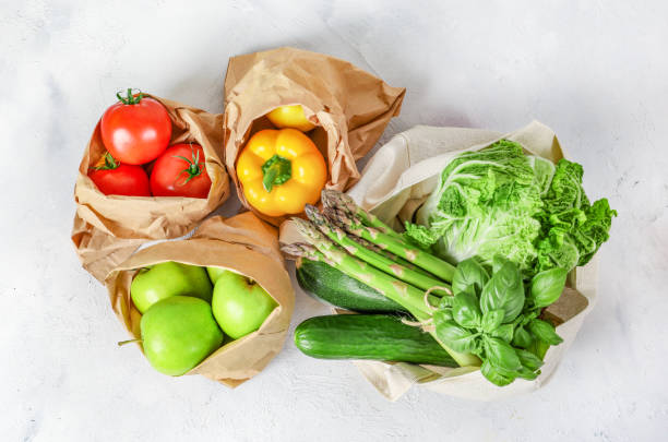 istock Healthy fresh vegetarian food 1257538733