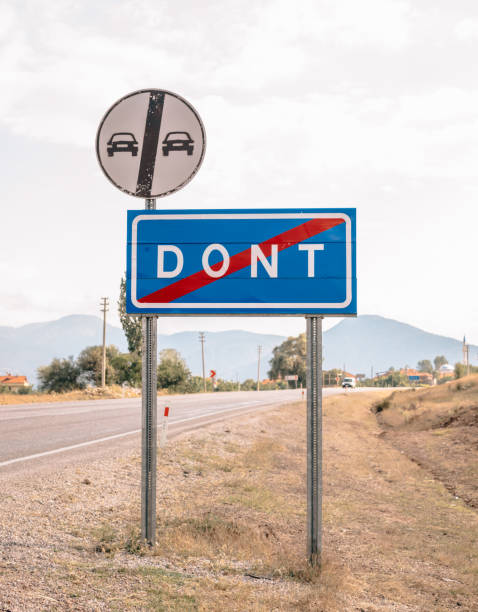 Don't - A road sign in Turkey