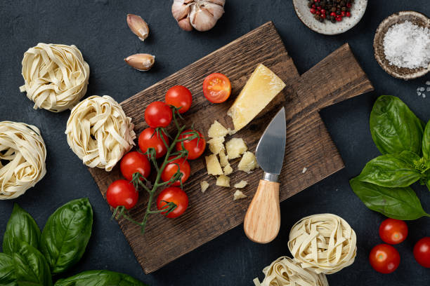 istock italian food ingredients background 1257541437
