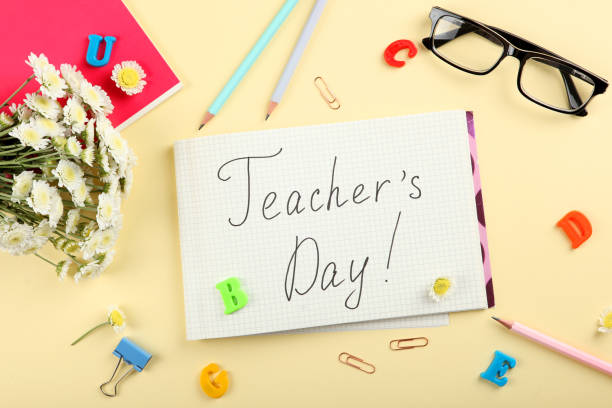 istock Teacher's Day background. Happy teacher's day 1257543403