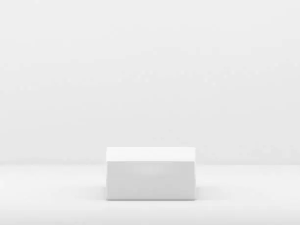 white cube podium