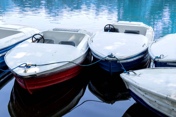 istock Ready to ride pedal boats 1257548881