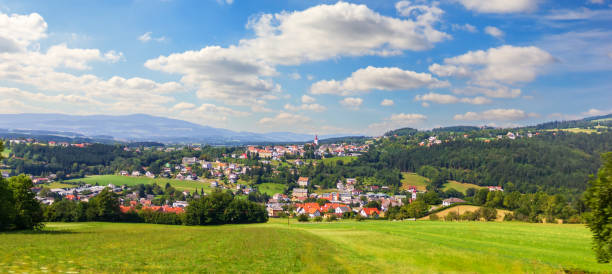 istock Austrian rural panorama, view on the Alpen village 1257553071