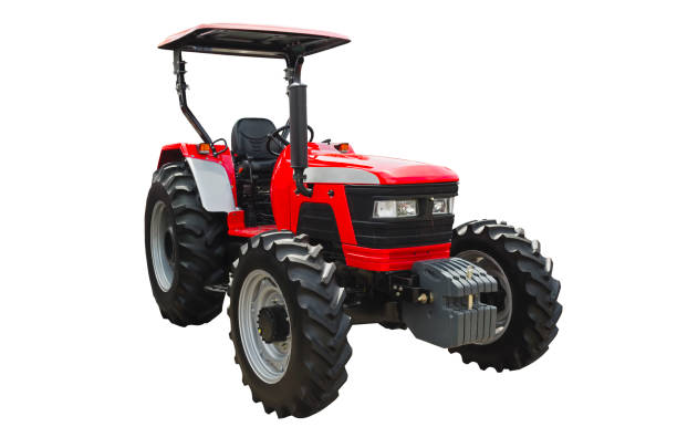 istock Small modern powerful agricultural tractor 1257553088