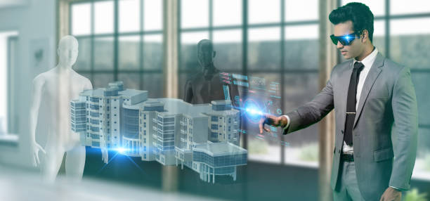 istock new normal Futuristic Technology in smart automation industrial concept using artificial intelligence, machine learning, digital twin, 5g, big data, iot, augmented mixed virtual rality, ar, vr,robot 1257555411