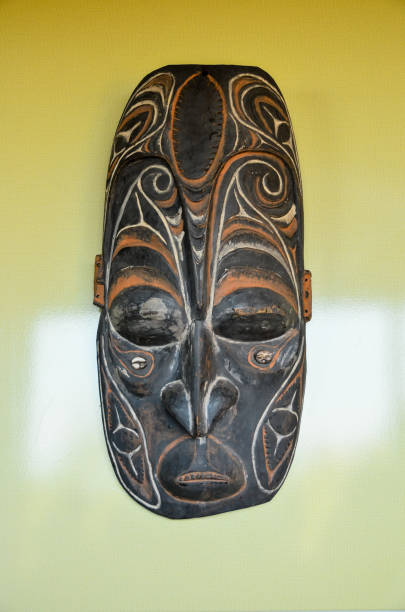 istock Typical Wooden Face Mask 1257555534
