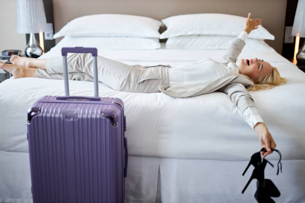 istock caucasian lady is happy to have rest 1257557482
