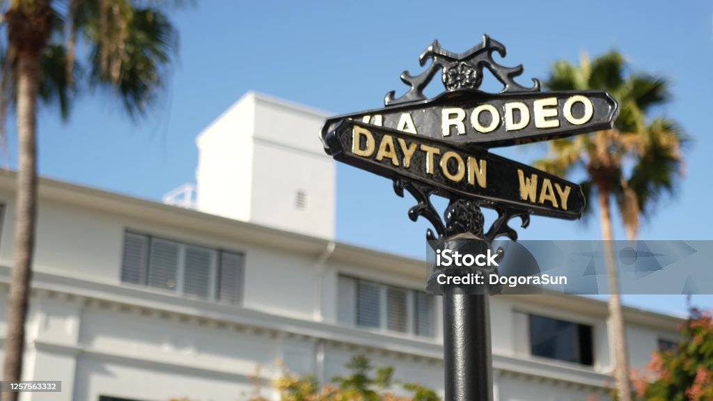 The Famous Rodeo Drive In Los Angeles California Street For