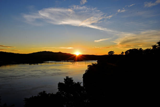 istock Sunset over the River Nile in uganda 1257567106