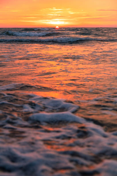 istock bright picturesque sunset by the sea 1257571799