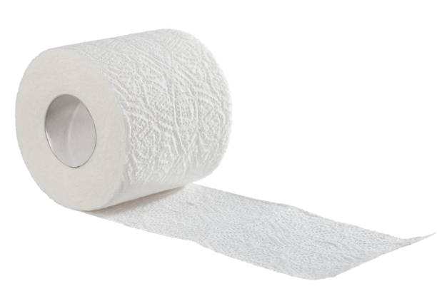Toilet paper stock photo