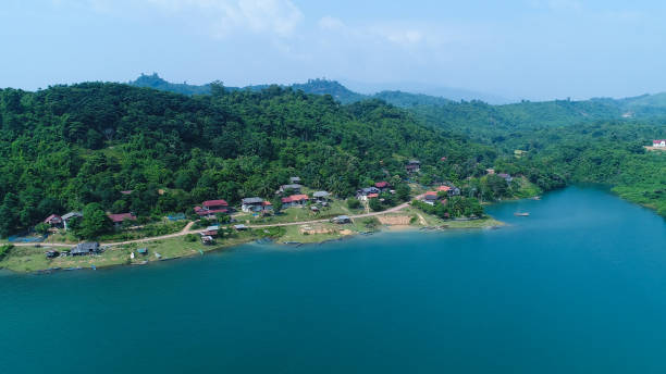 istock Vang Vieng water reserve in Laos from the sky 1257578949