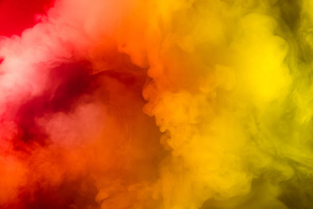 istock Abstract colorful, multicolored smoke spreading, bright background for advertising or design, wallpaper for gadget 1257581324